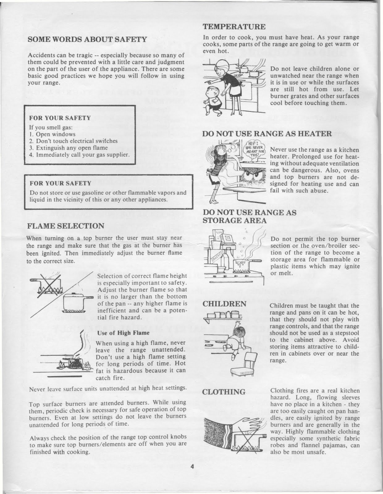 1983 Fleetwood Pace Arrow Owners Manuals Magic Chef RV stove manual